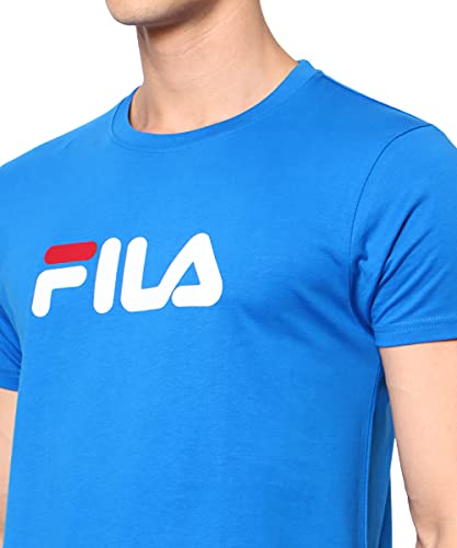 Image of FILA Men's Solid Regular Fit T-Shirt