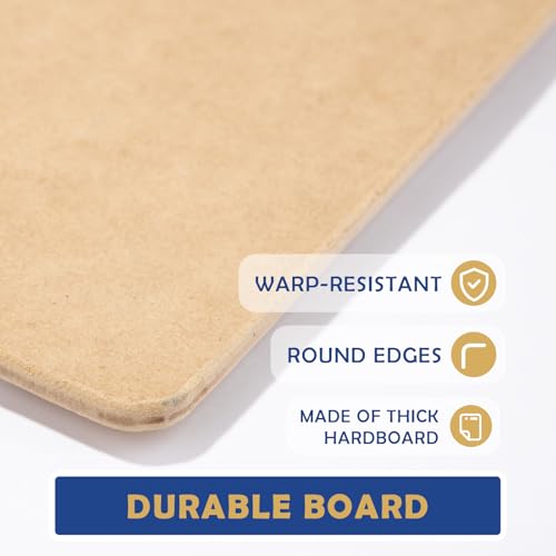 Falling in Art 13x17 Sketch Board, Drawing Tote Board for Artists with Sturdy Clip and Rubber Bands, Portable Art Clipboard for Classroom and Studio Drawing - Thumbnail 3