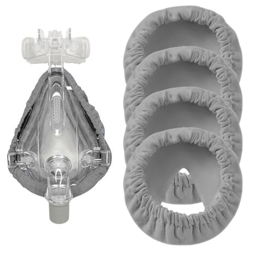 NOPKESV 4 piezas reutilizables, revestimiento de máscara CPAP de cara completa, fundas de correa CPAP profesionales, cpap accesorios, mascarillas, cpap nasal