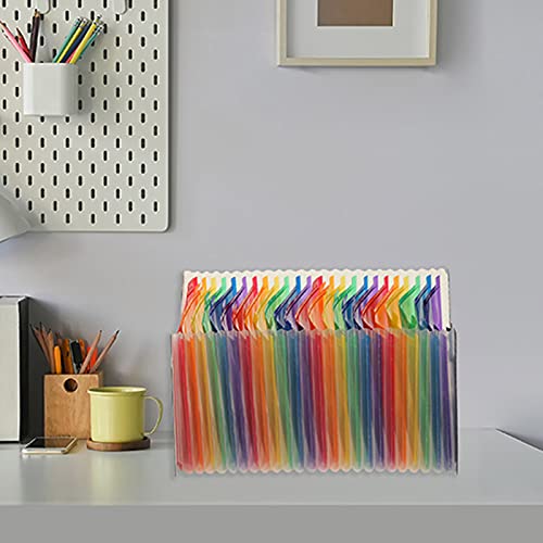 Eastdall Organizador De Papel,Pasta de arquivo em expansão 24 Organizador de arquivo de bolso Pasta