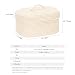 Imagen de Sea Team Cesta de almacenamiento ovalada de cuerda de algodón con tapa