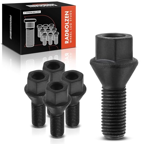 Frankberg 5X Wheel Bolts Compatible with 1 Series E81 E87 3 Series E21 E30 E36 E46 E90 5 Series E12 E28 E34 E60 E61 6 Series E24 E64 1975-2017 610-574