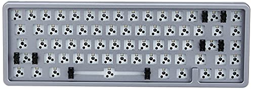 Drop Alt High-Profile Mechanical Keyboard — 65% (67 Key) Gaming Keyboard, Hot-Swap Switches, Programmable Macros, Rgb Led Backlighting, Usb-C, Doubleshot Pbt, Aluminum Frame (Barebones, Gray) #TOP1