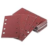 20 Stück Schleifpapier Set, Schleifblatt Set, 40/60/80/100/120/150/180/240/320/400 Körnung Rechteckiges Schleifpads, 8 Löcher Schleifpapier für Schwingschleifer, für Bosch Schleifer