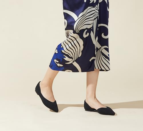 Arromic Women's Flats Shoes Pointed Toe Flats Shoes Slip On Ballet Dressy Flats for Women Daily Work Casual 6