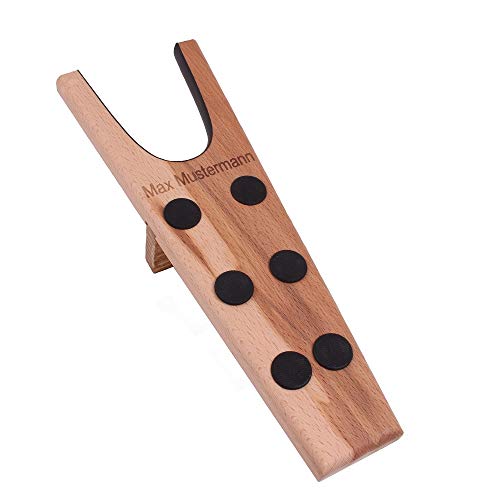 Levastivali In Legno Di Faggio Delfa - Con Nome Inciso, 6 Gommini Antiscivolo, Pratico E Resistente - Foto 3