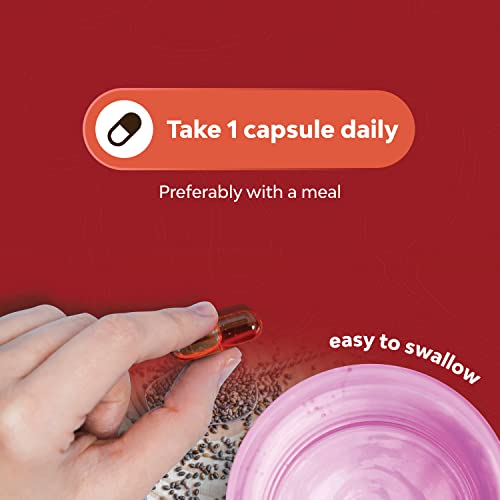 Chia Seed Oil Extract Capsules - Plant Based Omega 3 6 9 Supplement And Daily Fiber Capsules For Adults Digestive Support Immunity And Heart Health - Omega 3 Fatty Acids Supplement For Men And Women #TOP6