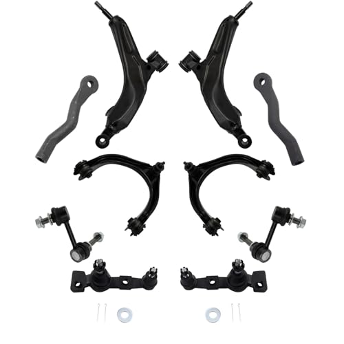 TRQ Front Steering & Suspension Kit Ball Joint Control Arm Control Arm with Ball Joint Sway Bar Stabilizer Link Tie Rod Compatible with Lexus
