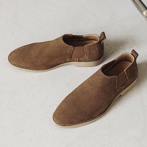 Men's Chelsea Boots Lightweight Casual Chukka Ankle Boots Classic Elastic Dress Shoes for Men3