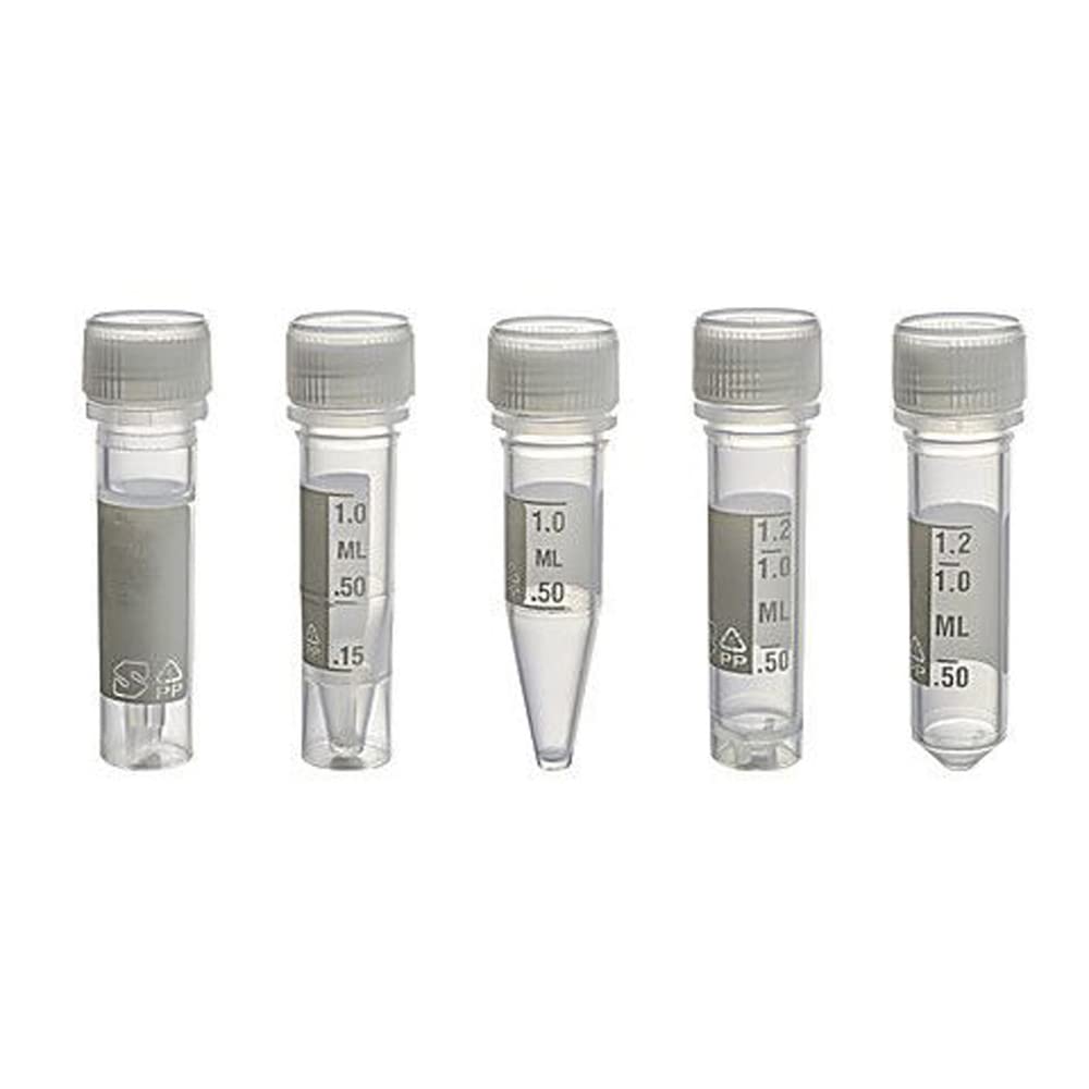 T338-7 Micrewtube, Conical Bottom, Non-sterile, Cap Not Assembled, Non-Graduated, 2 mL Capacity (Pack of 1000)