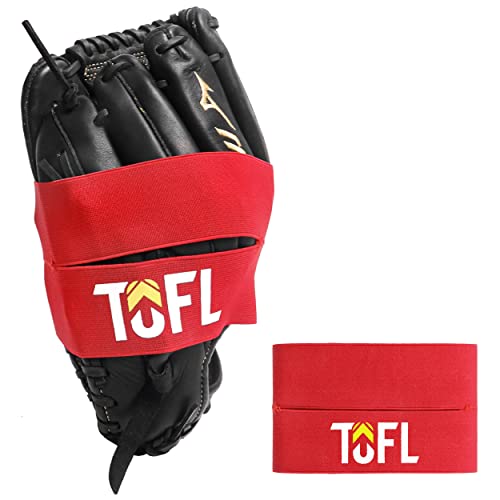 Tofl Baseball And Softball Glove Wrap - Mitt Shaper And Former Elastic Ball Glove Pocket Maker And Keeper Red #TOP20