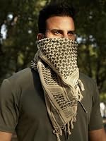 FREE SOLDIER Halstuch/Kopftuch Shemagh,100% Baumwolle Pali-Tuch Schals Unisex,Beige,110 * 110cm – Ansicht 7