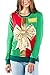 Tipsy Elves Ugly Christmas Sweater for Women - Cute Holiday Wrapping Paper Present Pullover Size Small