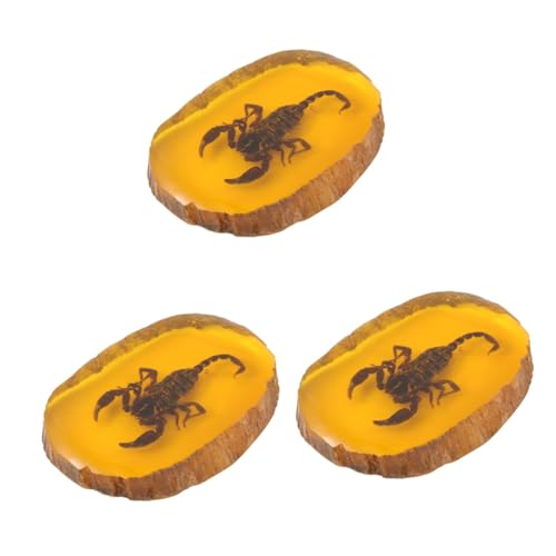 Pendentif ambre artificiel scorpion ornement unique bijoux