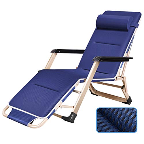 Chaise zéro gravity pliante bleu FANDIAO pour jardin et camping