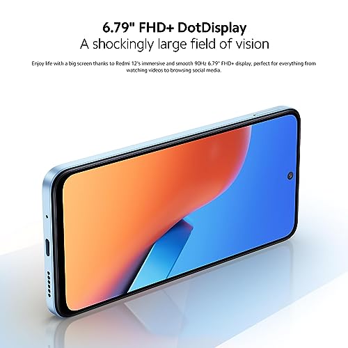 Smartphone Redmi 12 4G 128GB - 4GB Ram (Versao Global) (Sky Blue)