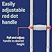 Medline Folding Aluminum Crutches for Kids, Adults, and Seniors, Walking Aid, 300 LB Weight Capacity, 1 Pair, Fitting 4'7