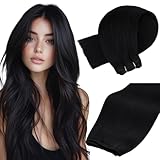 tape extensions kosten beim friseur 【Hochwertige Tressen-Haarverlängerungen zur Auswahl】 100 % echte Remy-Menschenhaarverlängerungen, seidiges professionelles Echthaar aus dem Salon, glatt und glänzend, weich wie Ihr eigenes Haar, das doppelte Tressendesign sorgt für eine gleichmäßige Volumenverteilung, dicke und volle Enden und stellt sicher, dass es nicht haart und sich nicht verheddert, verschmilzt nahtlos mit Ihrem eigenen Haar und sorgt für ein natürliches Aussehen.