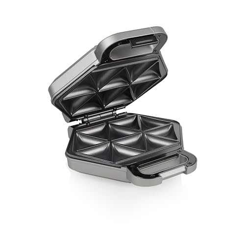 Princesse Samosa et machine à snacks - 24,5 cm x 19 cm - 10 snacks par session - Protection contre la surchauffe - Convient pour une utilisation en camping - 700 W - 01.123002.01.001