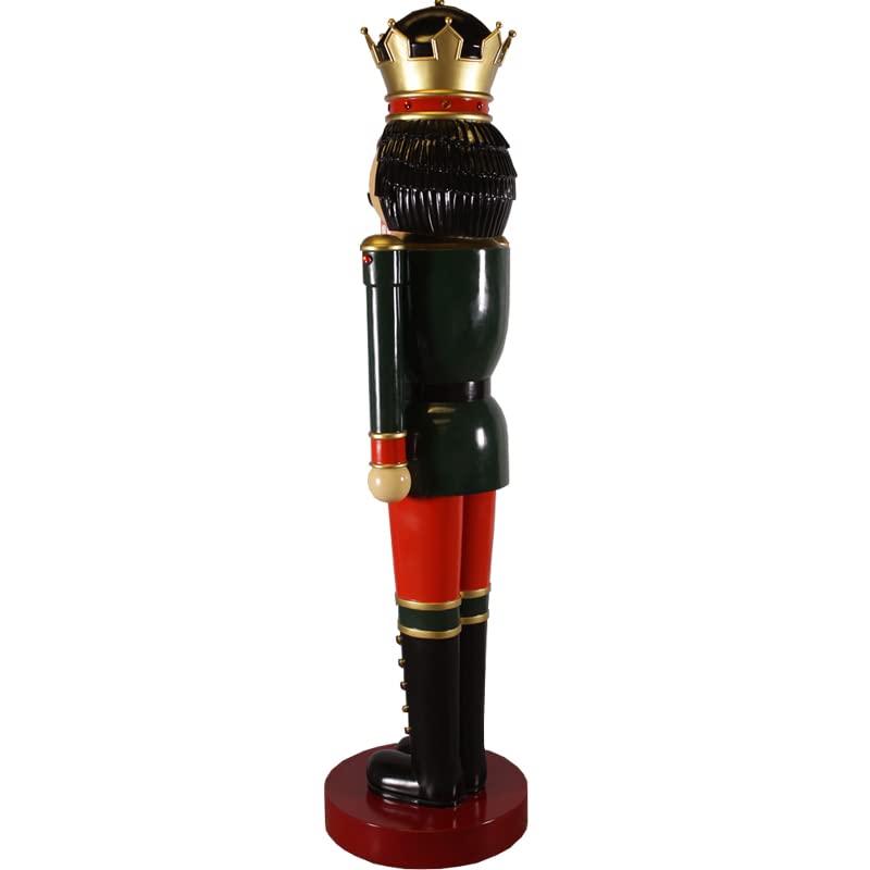 Amazon.co.jp: FRP人型オブジェ 巨大なくるみ割り人形の王様（右手に杖