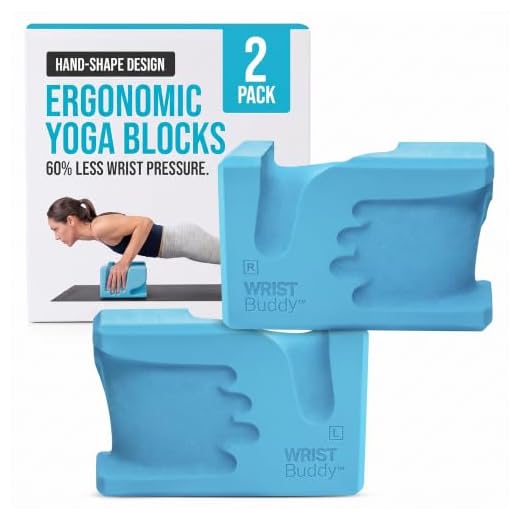 WRIST BUDDY Yoga Blocks Two Pack | Best Design For Wrist Pain Hand Comfort and Grip Strength | Prime Support for Balance Fitness and Exercise All EVA Foam Blocks Yoga Accessories Best Choice for Gifts