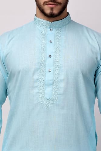 Image of Royal Kurta Men's Cotton Printed Kurta Pyjama