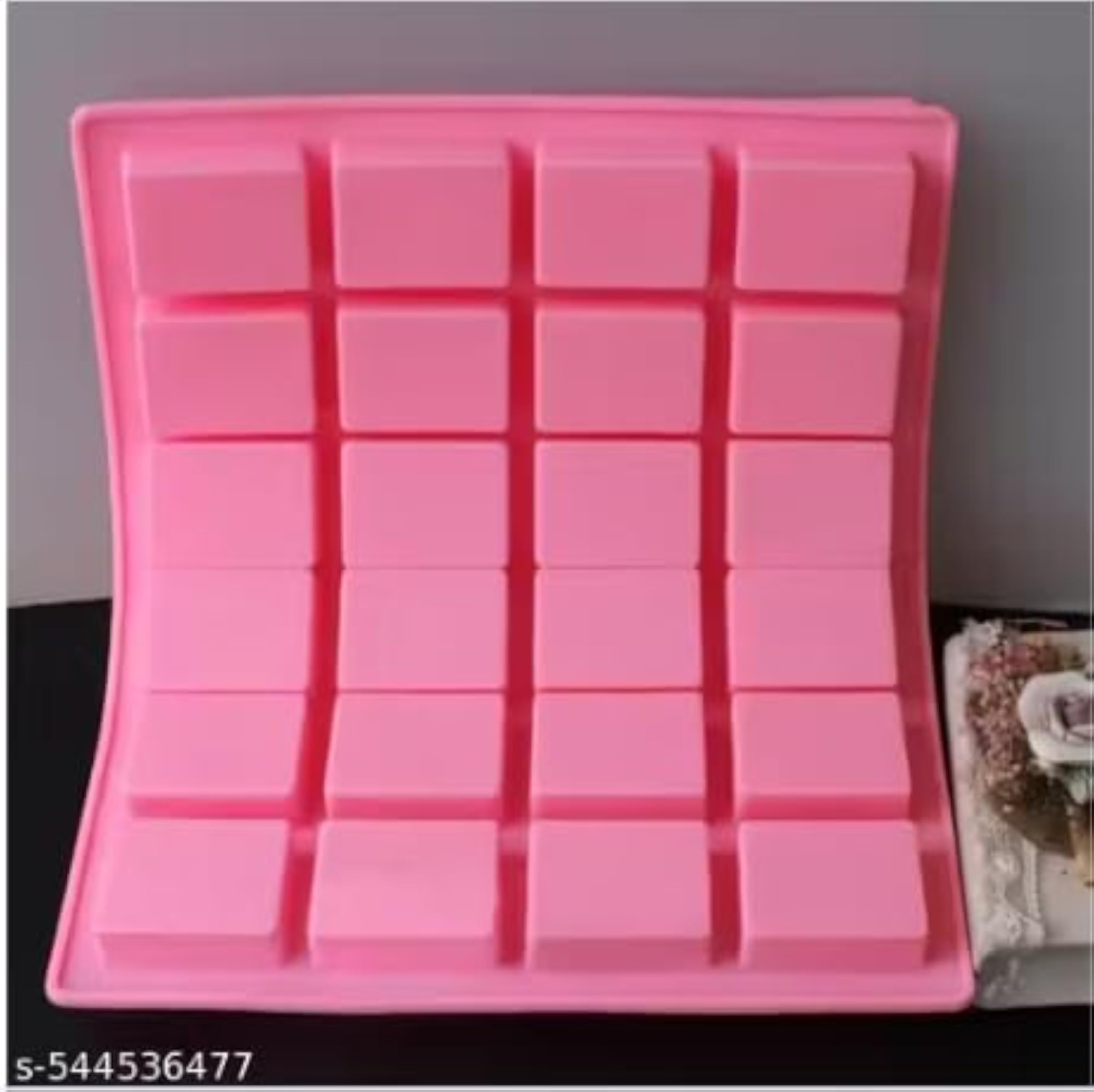 25 Cavities Food Grade Silicone Soap Molds, Rectangle Shape