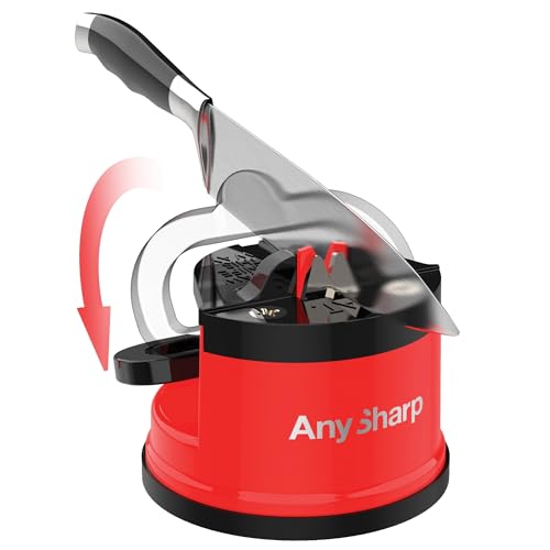 Image of Vivatra Knife Sharpener for Kitchen Knife Sharpener Rod Knife Sharpner Knives Sharpening Tool for Steel Knives (Black, Bavarian Edge Deluxe - Knife Sharpening Polishing (red, 3)