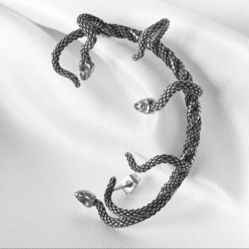 19TH JULY JEWELS 316L Stainless Steel Gothic Multi-Snake Ear Cuff Wrap - Image 8