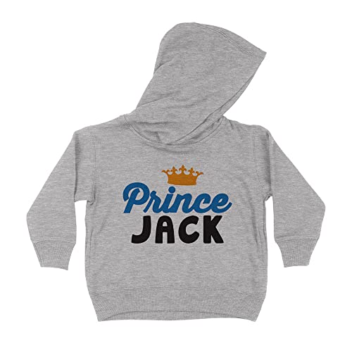 Prince Jack Kids Hoodie Sweatshirt Toddler 2T Heather Grey