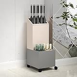 Schirmständer mit großer Kapazität und abnehmbarer Abtropfschale und Rädern für Zuhause und Büro Eingangsbereich Aufbewahrung