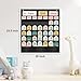 AUVCAS Rainbow Boho Calendar Pocket Chart, Black Classroom Calendar Pocket Chart with 90 Cards, Size: 23.5 x 20 inch, Monthly Calendar and Weather Pocket Chart for Kindergarten and Homeschool.