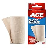 TURN DISCOMFORT INTO COMFORT: One pack of 4" ACE Brand Elastic Bandage with Clips that provide moderate support to weak, sore muscles and joints SECURE FIT: Designed with adjustable elastic bandage clips that snap in place and hold securely, this ban...