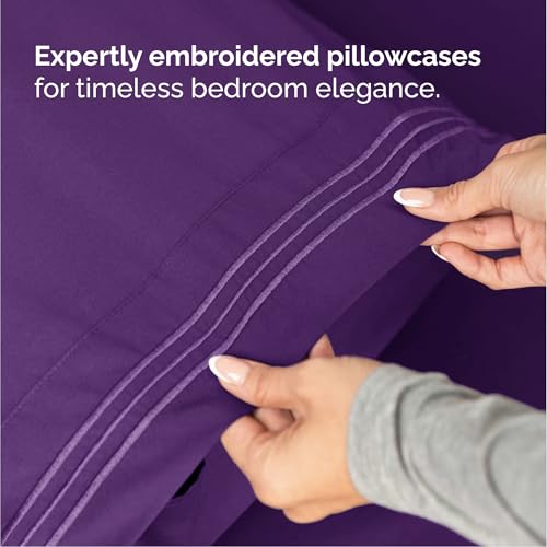 image for CGK Unlimited Queen Size 4 Piece Sheet Set - Comfy Breathable & Coolin