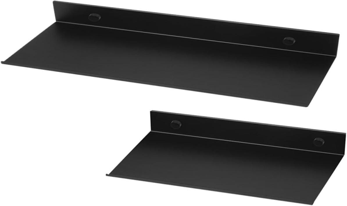 OUNONA 5sets Metal Bathroom Shelves Wall Mounted Storage Racks for Bathroom Easy Installation Stylish Design Space Saving Organization for Home Decor 2pcs*5