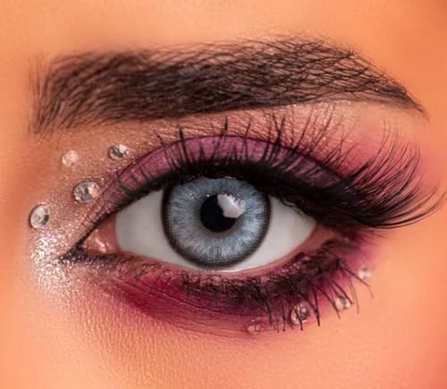 Farbige Kontaktlinsen ohne Stärke – weiche Jahreslinsen kontaktlinsen farbig für Damen + Brillenträger – farbige Kontaktlinsen (Husky Blue, 2 stück (1er Pack), 0, Dioptrien) Farbige Kontaktlinsen ohne Stärke – weiche Jahreslinsen kontaktlinsen farbig für Damen + Brillenträger – farbige Kontaktlinsen (Husky Blue, 2 stück (1er Pack), 0, Dioptrien)
