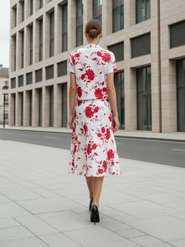 Image of PURVAJA Women's Regular Midi Printed Co-Ords