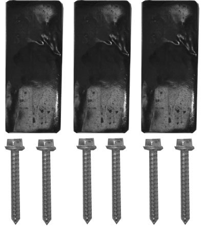 Ambient Weather EZ-46-3 Tar Pad Kit for Roof Tripod Installation