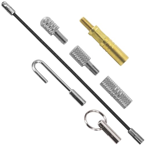 C.K MightyRods Pro Kabelstangen 7-Teilig Erweiterungssatz, Flexibler Führungskopf, Haken, Ring, Adapter, Köpfe, Zubehörsatz für Elektrische Kabelziehhilfe, Kabeleinziehhilfe Elektriker, CK T5440