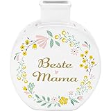 Vase Motiv Beste Mama: Vase mit beidseitigem und seitlichem Motivdruck