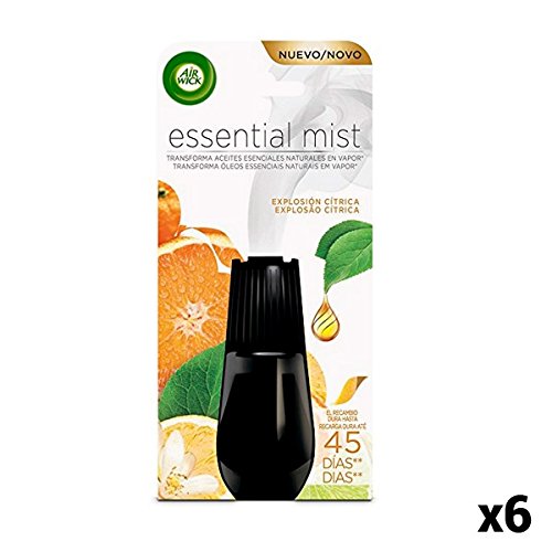 Recambios de Ambientador Air Wick Essential Mist (Explosión Cítrica) (Pack de 6)