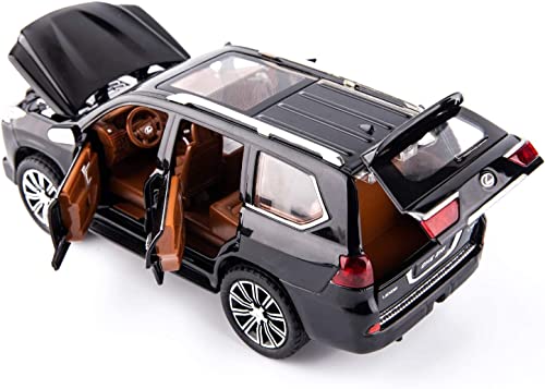 Image of 1 /24 Lexus LS 570 Model Car with Box, Zinc Alloy Pull Back Toy car with Sound and Light for Kids Boy Girl Gift?Colors as Per Stock? (Lexus LS 570 1:24)
