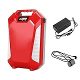 HJGHY Batterie agli ioni di Litio Batteria per Tosaerba 24V 30Ah Batteria per soffiatore 36V 12Ah Batterie sostituibili 48V 20Ah con Cavo Adattatore per Motore 250W-720W,21v20ah
