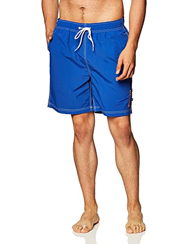 Nautica Men's Mariner 19 Inch Elastic Waistband Swim Shorts