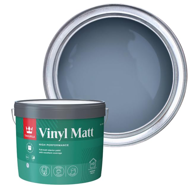 TIKKURILA Vinyl Matt - Washable Full Matt Emulsion Paint For Interior Walls & Ceilings - 10l Sandman V431