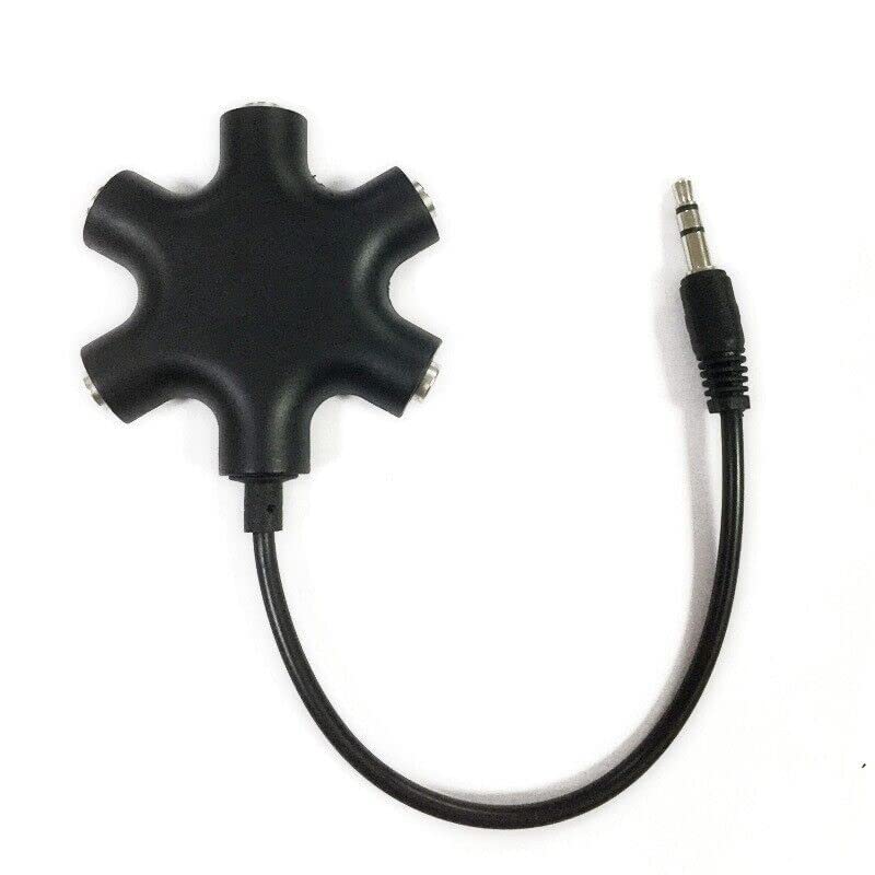 Oluote Sdoppiatore Cuffie, Audio Splitter Jack 3,5 mm Maschio a 2 Femmina Splitter Adattatore per Cuffie per Samsung, Smartphone, Altoparlanti, Switch,Tablet, PC (0.3m