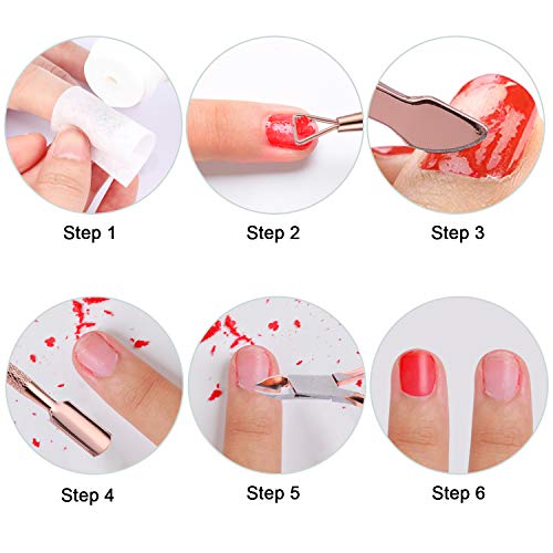 3 Stück Nagelhautzange mit Nagelhautschieber, Nagelhaut trimmer, Edelstahl Nagelhautentferner und Cutter für Fingernagel und Zehennagel, Mwoot Cuticle Nipper with Cuticle Pusher Peeler (Roségold)