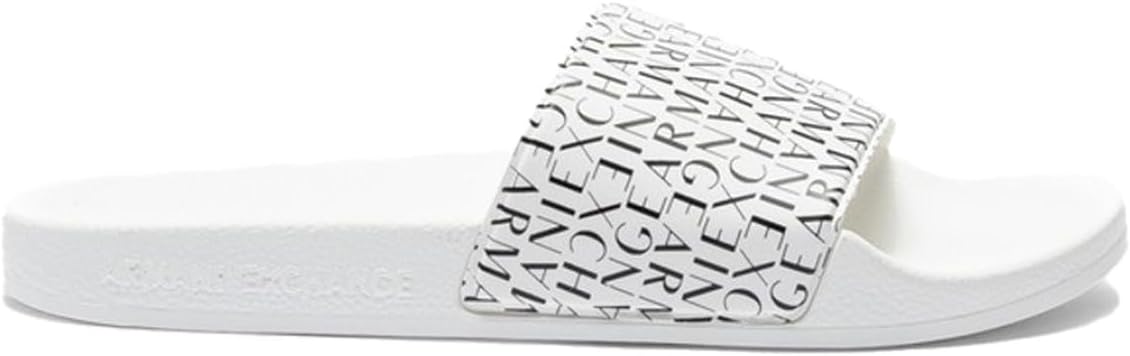 Armani Exchange mens Logo Slide