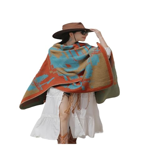 Capa poncho toalla playa transpirable bufanda protector solar gran chal mujer 5