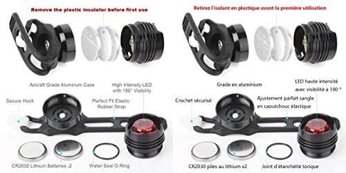 Lumière Vélo, SanLion Éclairage Vélo avec 360° Rotatif de Support, Lampe Vélo USB LED Puissante Rechargeable, 2400 Lumens, Multi Modes d'éclairage, Antichoc Impermeable IP65 - Image 4